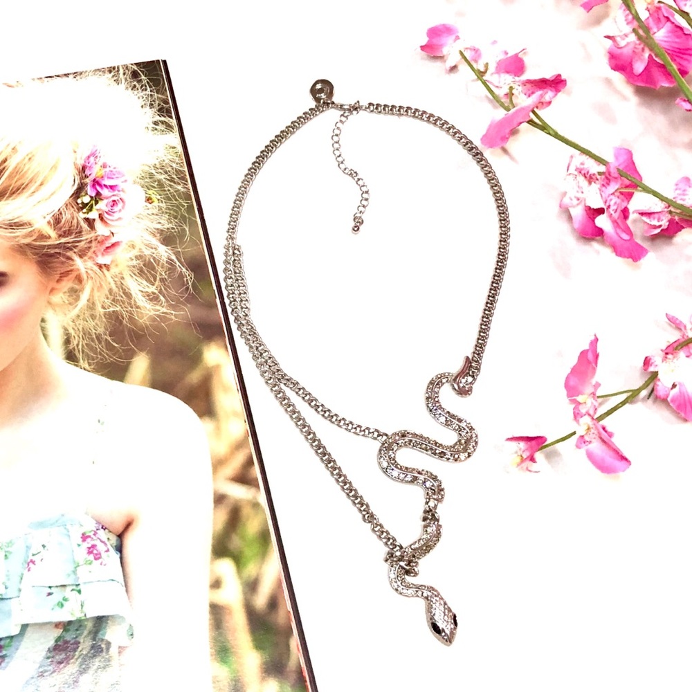 ltd edition art-deco abstract snake necklace - Picture 2 of 5